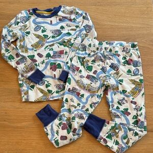 Mini Boden London print Kids Pajamas